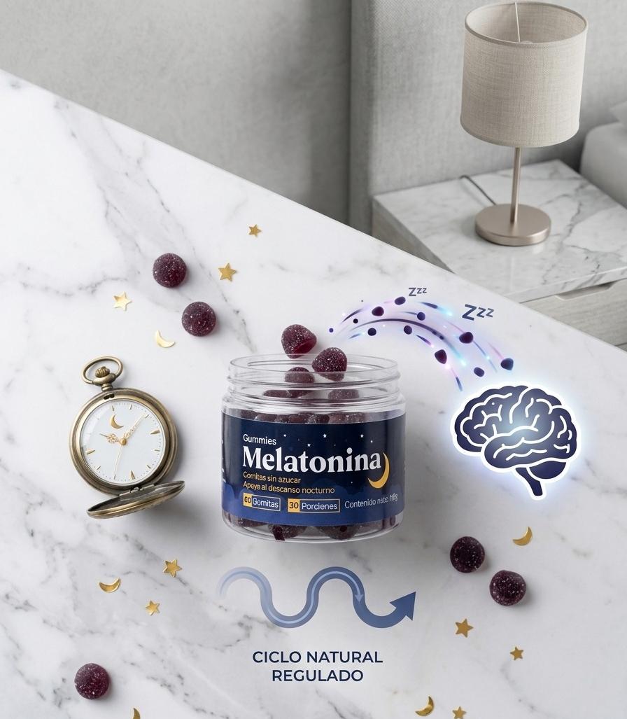 Gummies de Melatonina – Descanso Natural y Reparador